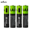 Revolto AAA Rechargeable Batteries – 4 Pack (USB-C)