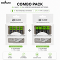 Revolto AA + AAA Rechargeable Battery Combo – 8 Pack (USB-C)